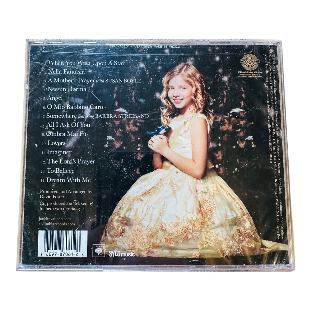 Jackie Evancho Dream With Me CD Album Classical Pop Music NEW - Picture 2 of 2